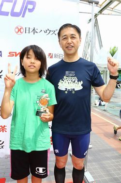 ★祝！青トラ滝瀬ファミリー★チームケンズカップ　アクアスロンin西武園ゆうえんち 親子リレー（小学4年~6年）の部門で3位入賞！★