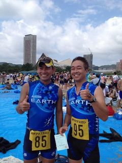 ★あの芸人さんにそっくり！★青山トライアスロン倶楽部 大阪 吉見さんの初めての大会★第一回神戸アクアスロンに参加して！★